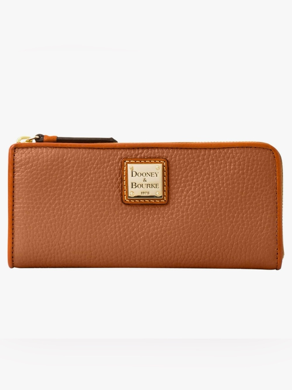 Dooney & Bourke Tan Pebbled Leather Wallet
